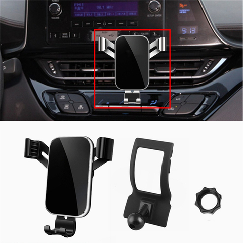 Support de téléphone portable à fixer sur grille d'aération, Clip de fixation pour voiture Toyota C-HR 2017 2022 2017 CHR 2022 ► Photo 1/6