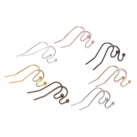 Boucles d'oreilles en Bronze doré, crochets pour la fabrication de bijoux, fournitures de boucles d'oreilles, 21x16mm, 100 pièces/lot ► Photo 1/6
