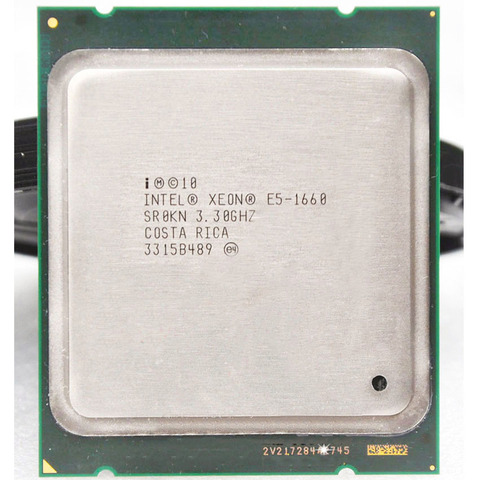 Intel Xeon E5-1660 E5 1660 E51660 3.3GHz, fréquence Turbo 3.9, 6 cœurs, 15 mo de Cache, prise 2011 processeur d'unité centrale, plus forte que E5 1650 ► Photo 1/2