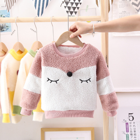 Sweat-shirt chaud en velours pour bébé, épais, pour fille et garçon, vêtements chauds, Promotion, bon marché, automne hiver ► Photo 1/6