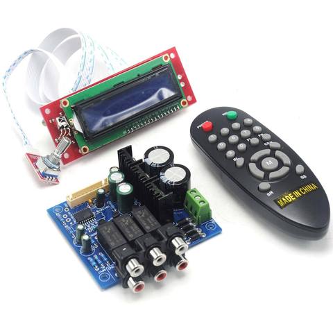Panneau d'amplificateur PGA2311U avec sélecteur d'entrée, télécommande et écran LCD ► Photo 1/6