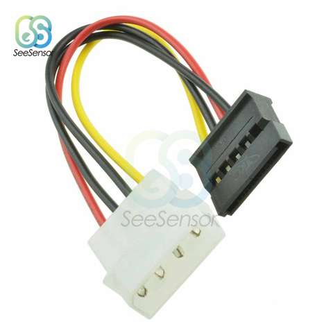 Câble adaptateur pour disque dur SATA IDE à série ATA, 4 broches, connecteur Molex IDE 15 broches, 5 pièces ► Photo 1/6