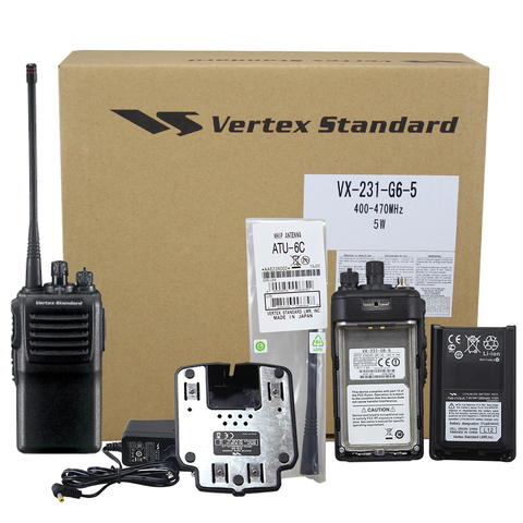 VX-231 VHF/UHF Portable Radio Bidirectionnelle Remplacer pour Vertex Standard VX-231 VX-261 VX-351 Talkie-walkie avec Chargeur de Batterie Li-ion ► Photo 1/6