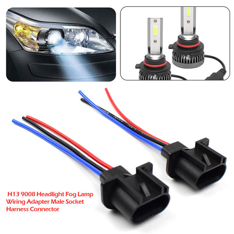 1 paire H7 H8 H9 H10 H11 H13 9005 phare LED ampoule socle adaptateur supports prise pour Hyundai Sonata Nissan QASHQAI KIA Sportage ► Photo 1/6