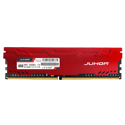 JUHOR – mémoire de serveur d'ordinateur de bureau, modèle ddr4, capacité 16 go 4 go 8 go 32 go, ram, dimm, fréquence d'horloge 2133/2400/2666mhz, ram, avec dissipateur thermique ► Photo 1/6