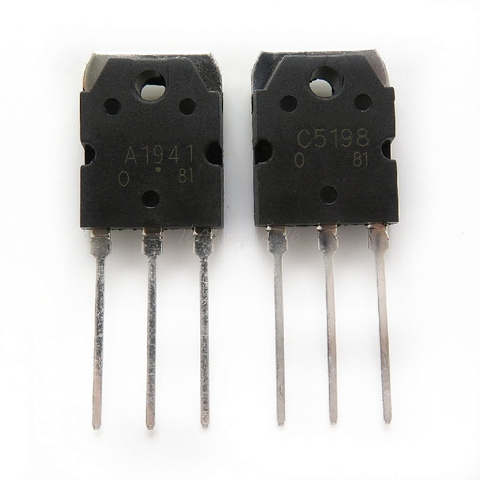 4pcs/lot 2pairs 2SC5198 2SA1941 TO3P (A1941 + C5198) TO-3P Transistor original authentic In Stock ► Photo 1/1