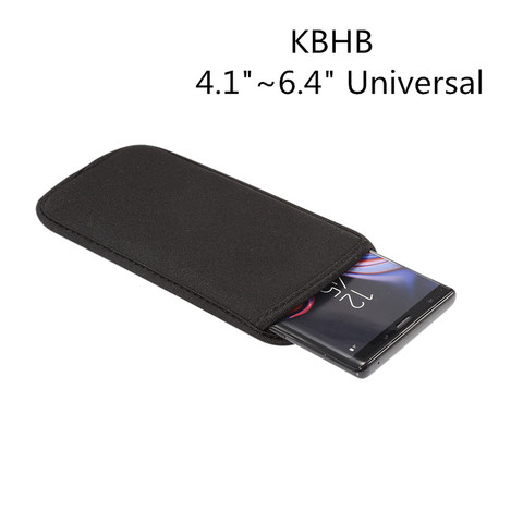 Housse de protection universelle en néoprène pour Xiaomi, pour Redmi Note 8 Pro, 4.1 à 6.4 pouces, avec pochette ► Photo 1/6