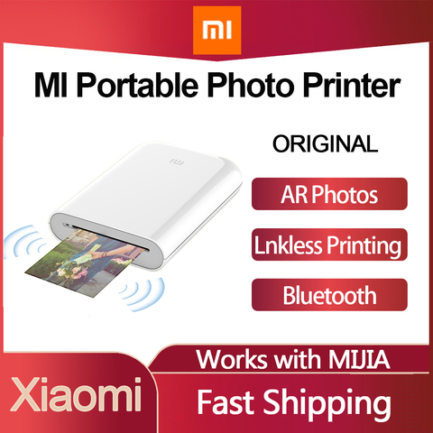 Xiaomi Mijia MI Portable Mini poche imprimante Photo Kit Bluetooth  imprimante Bluetooth sans fil Bt imprimante thermique pour téléphone  Portable - Historique des prix et avis