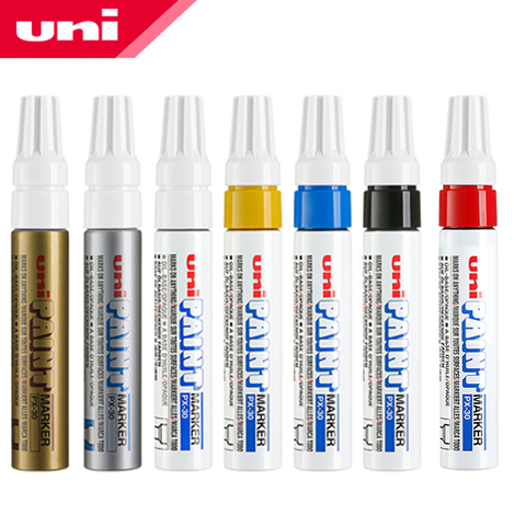 Stylo de peinture UNI PX-30 japonais, 7 pièces, à tête Oblique, à huile, marqueur Permanent ► Photo 1/6