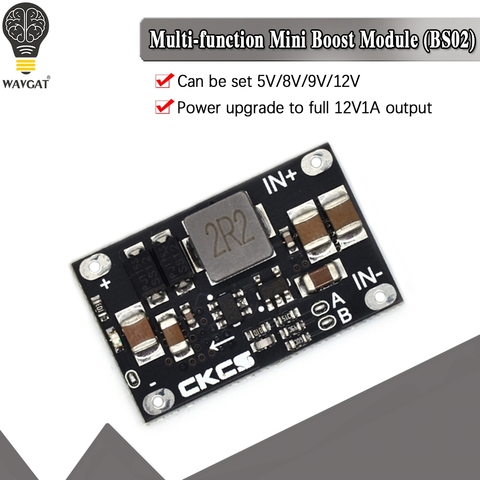 Véritable 10W DC-DC multi-fonction mini boost module 3V-5.5V à 5V 8V 9V 12V /3.7V Lithium batterie boost indicateur LED ► Photo 1/6