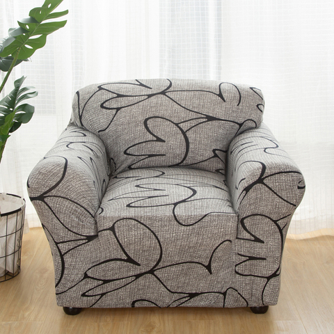 Simple canapé chaise housses fauteuil décoration élastique spandex pour salon canapé couverture stretch floral imprimé ► Photo 1/6