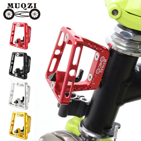 MUQZI – adaptateur de porte-bagages avant de vélo pliant, sac pliable, support en alliage d'aluminium, Base de montage pour Brompton Dahon ► Photo 1/6