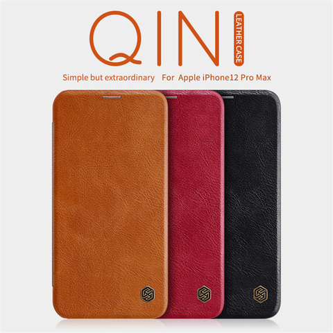NILLKIN – coque à rabat en cuir avec porte-cartes, étui portefeuille pour iPhone 12 pro max 12 pro ► Photo 1/6