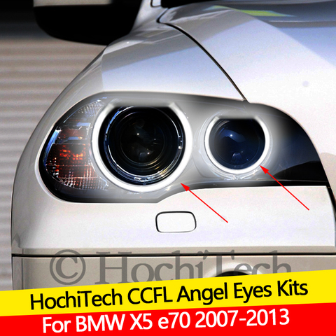 Kit yeux d'ange de haute qualité CCFL, anneau Halo blanc chaud pour BMW X5 e70 2007 2008 2009 2010 2011 2012 2013 œil de démon ► Photo 1/6