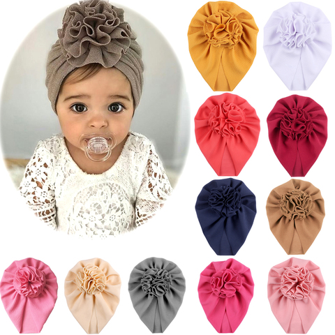 Noeud noeud bébé bandeaux enfant en bas âge chapeaux bébé fleur Turban chapeaux Babes casquettes élastique cheveux accessoires 2022 nouveau ► Photo 1/6