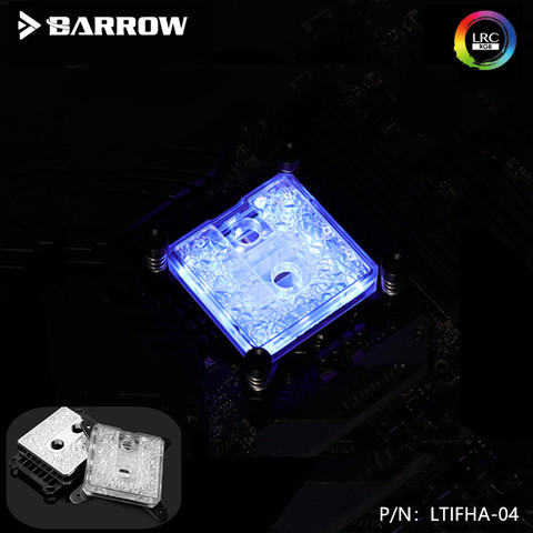 Barrow refroidisseur de processeur, pour AMD AM4 LRC RGB v2, Microwaterway acrylique, lumière LTIFHA-04 ► Photo 1/3