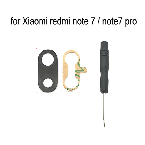 Cadre de coque de téléphone Xiaomi Redmi Note 7 Pro, nouvelle caméra arrière, lentille en verre, pièces de rechange avec outils ► Photo 1/1