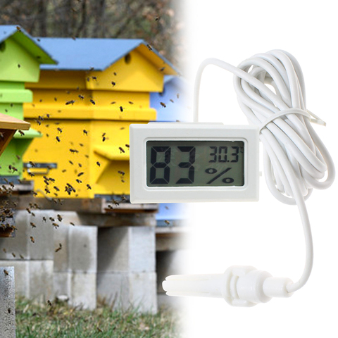 Ruche hygrothermographe numérique avec capteur hygromètre thermomètre abeille ruche gardant des outils d'apiculture pour les fournitures d'apiculteur ► Photo 1/6