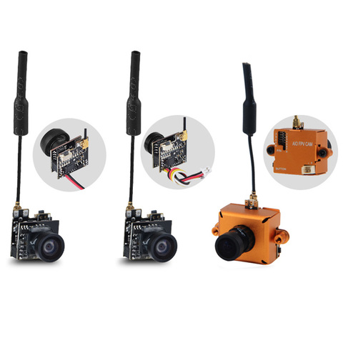 LST-S2 + 5.8G 25MW 40CH 800TVL émetteur FPV AIO Micro caméra FPV caméra avec pièces de rechange OSD ► Photo 1/6