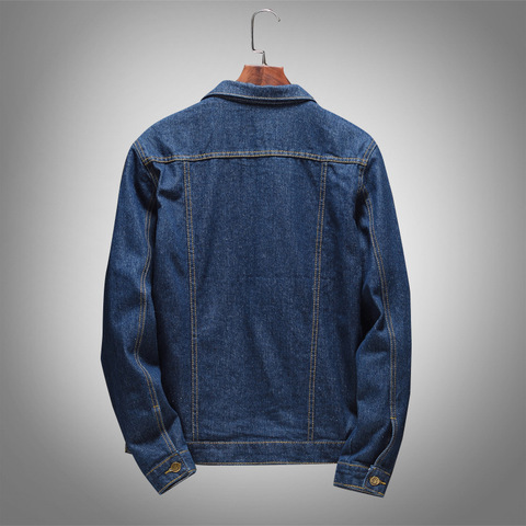 Veste en Jean de Cowboy pour homme, de haute qualité, coupe Slim et décontractée, en Denim, grande taille 5XL ► Photo 1/6