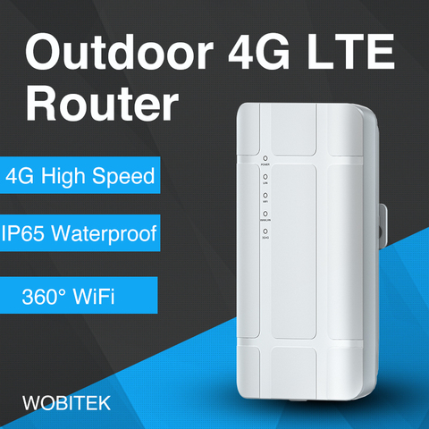Modem WiFi 4G LTE CPE sans fil 300Mbps débloqué, avec emplacement pour carte SIM, Port LAN, Hotspot étanche pour caméra IP ► Photo 1/6