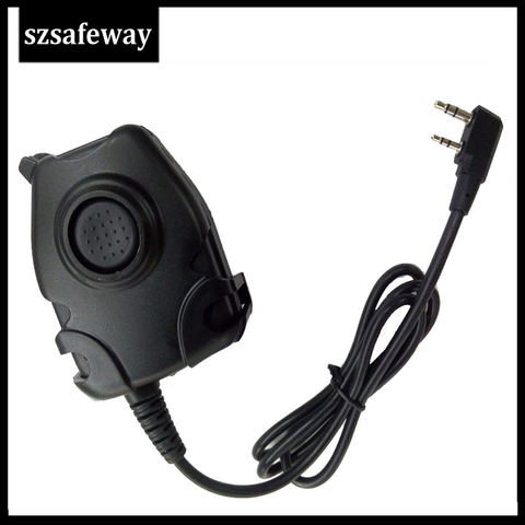 Câble PTT étanche pour casque tactique Z ComtacII H50 MSA SORDIN H60 HD03 casque pour Kenwood pour Radio bidirectionnelle Baofeng ► Photo 1/6