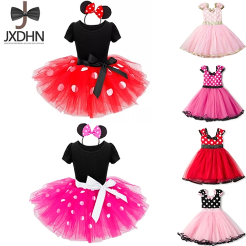 Fantaisie Enfants Robes pour les Filles D'anniversaire Halloween Cosplay Minnie Souris Robe Up Kid Costume Bébé Filles Vêtements Pour Enfants 2 6 t Porter ► Photo 1/6