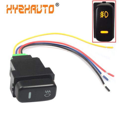 HYZHAUTO 1 pièces 4 fils voiture antibrouillard interrupteur pour Mitsubishi Pajero Triton ASX Lancer 5Pin bouton marche-arrêt DC12V ► Photo 1/5