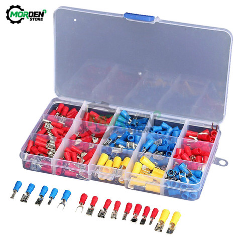 280 Pcs/lot mâle femelle en caoutchouc isolé bornes câble cosses fil connecteur électrique sertissage Terminal assortiment Kit ► Photo 1/2