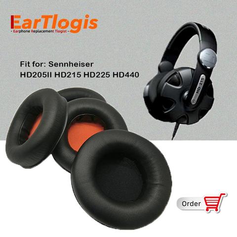 EarTlogis – coussinets d'oreille de remplacement, pour Sennheiser HD205II HD215 HD225 HD440, pièces de casque, couvre-oreilles, bonnets, oreiller ► Photo 1/6