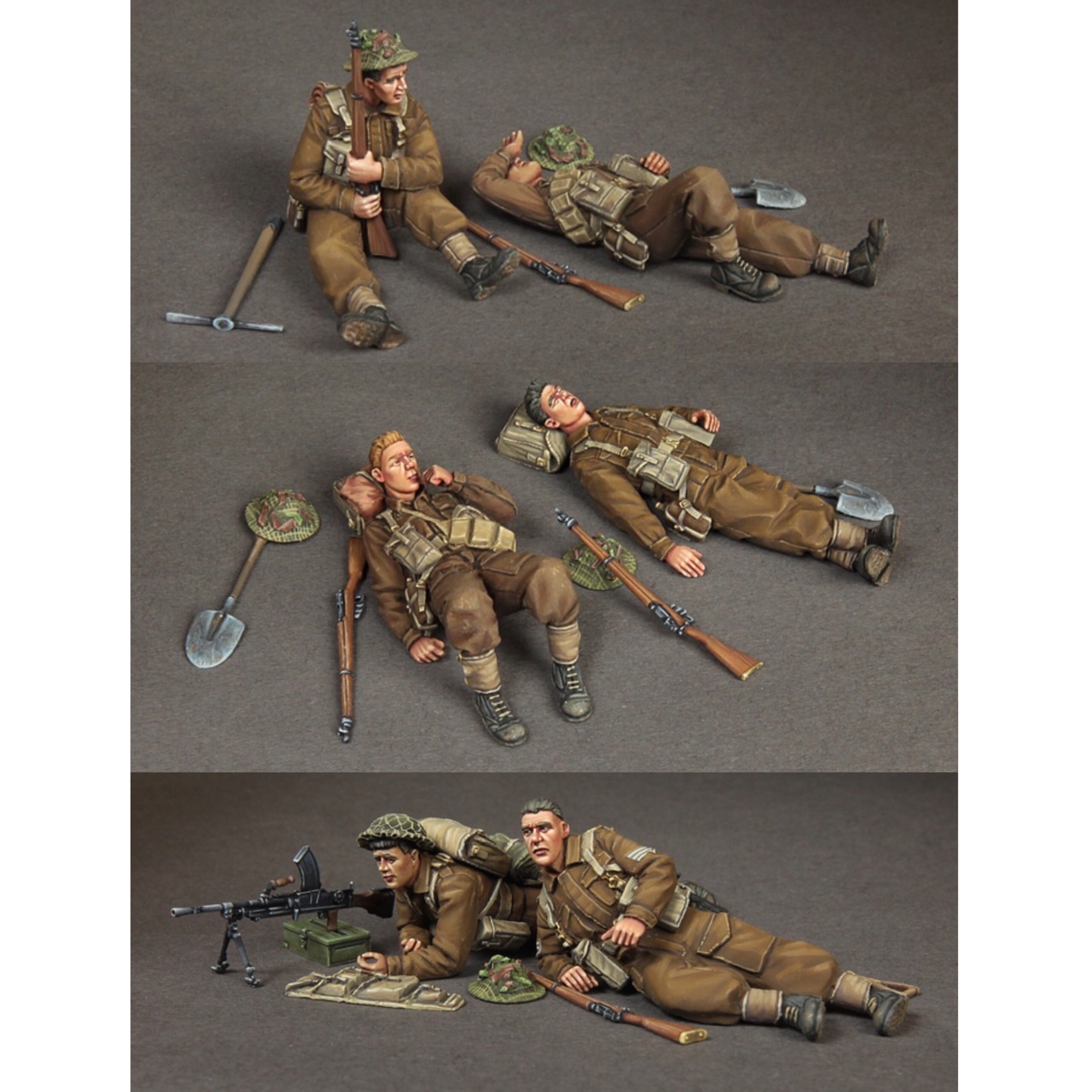 Figurine modèle GK en résine 1/35, thème militaire, (Six personnes), kit non assemblé et non peint ► Photo 1/6