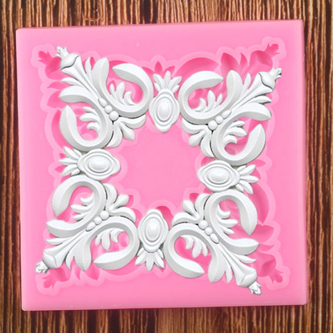 Moules en dentelle de fleurs 3D Silicone | Relief sur le rouleau, moule Fondant, outils de décoration de gâteaux, moules en argile polymère pour bonbons, chocolat et Gumpaste ► Photo 1/6