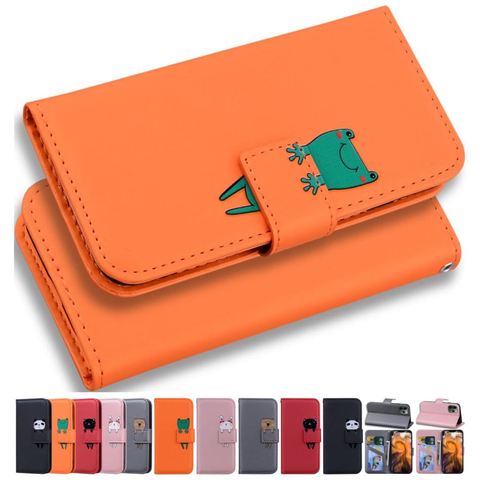 Drôle grenouille chat lapin chien téléphone sacs pour étui iPhone 12 SE 2022 11 Pro X XR XS Max 5 5S 6 6S mignon animal de compagnie Gilr garçon housse Coque D22G ► Photo 1/6