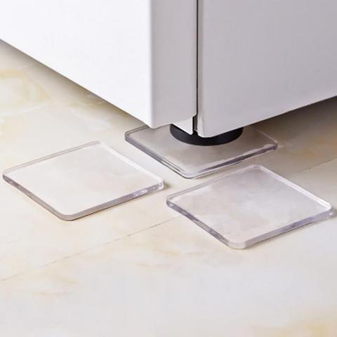 Tapis anti-dérapant portatif de Vibration de protection de Silicone de Machine à laver de 4 pièces/ensemble ► Photo 1/6