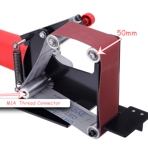 Ponceuse d'angle électrique en fer, outil de ponçage et de polissage, avec adaptateur M14, 50mm, pour Machine à poncer 115 125 ► Photo 1/6