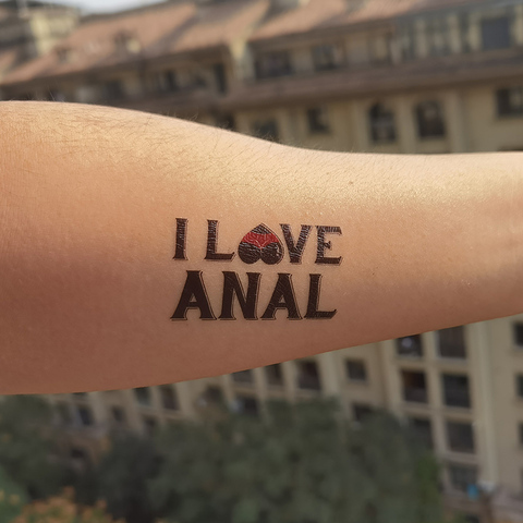 I Love – tatouage temporaire Anal, pour femme chaude ► Photo 1/4