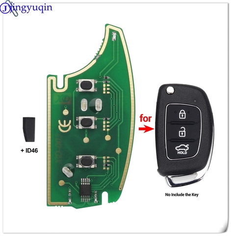 Transpondeur Original ID46 pour HYUNDAI IX35 IX25 IX45 Elantra Santa Fe 433 2013 2014 2015 2016, télécommande, 2017 Mhz ► Photo 1/2