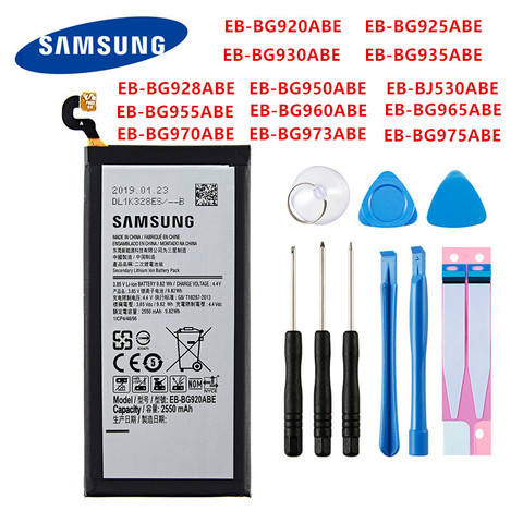 Batterie d'origine SAMSUNG pour Samsung Galaxy S6 S6 Edge/Plus S7 S7 Edge S8 S8 Plus + S9 S9 Plus S10 S10E S10 Plus J5 Pro J7 Pro ► Photo 1/6