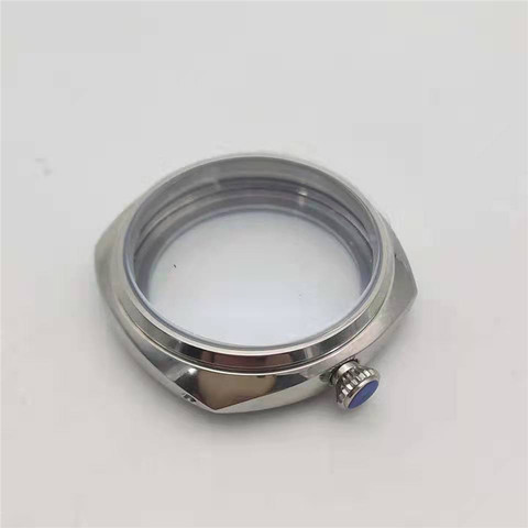 316L boîtier en acier inoxydable pour montre 45mm pour ETA 6497 6498 pour ST36 mouvement de montre remontage manuel poli coque de montre ► Photo 1/5