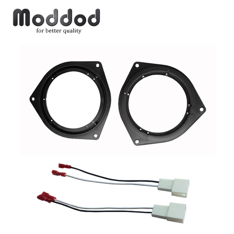 Adaptateur haut-parleur de porte arrière, 6.5 pouces, pour Toyota Scion Camry Celica Corolla Highlander, 4 coureurs, Tundra Yaris, + faisceau de câbles ► Photo 1/6