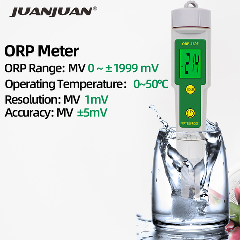 ORP169F ORP mètre Redox testeur de potentiel numérique moniteur d'eau potentiel négatif testeur de stylo 30% de réduction ► Photo 1/6