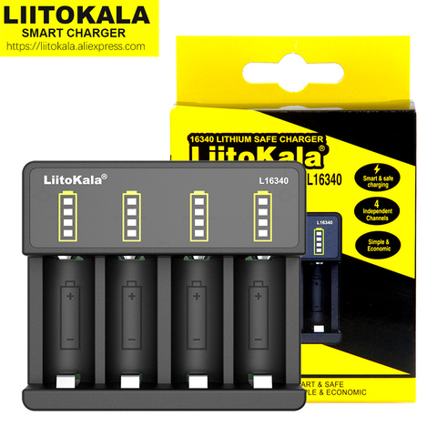 LiitoKala chargeur de Lii-16340 3.7V 4.2V batterie Rechargeable CR123A CR123 16340 chargeur ► Photo 1/5