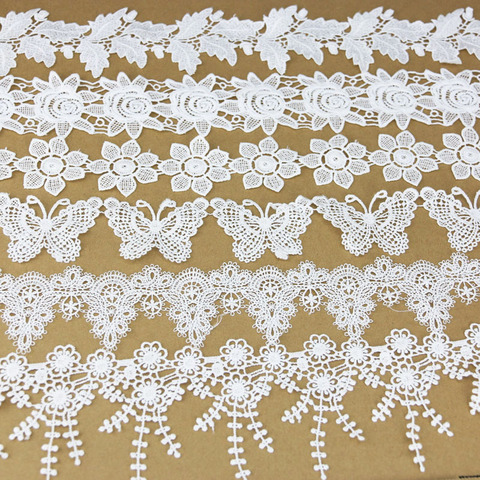 (1 yard) coton garniture dentelle tissu sangle décoration bricolage vêtement couture accessoires ► Photo 1/6