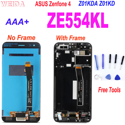 Ensemble écran tactile LCD avec châssis, AAA + 5.5 pouces, pour ASUS Zenfone 4 ZE554KL Z01KDA Z01KD ► Photo 1/6