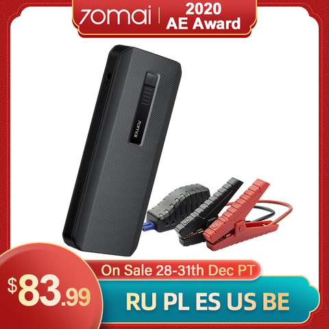 70mai saut démarreur Max 2022 18000mah 1000A Max batterie externe 12V voiture batterie Booster 8.0L chargeur de voiture dispositif de démarrage démarreur de voiture ► Photo 1/6