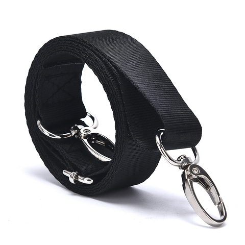 1 pièces noir réglable en Nylon sac à bandoulière ceinture remplacement ordinateur portable bandoulière caméra sangle 120x2.5cm ► Photo 1/6