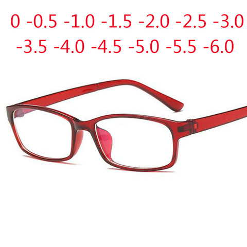 Lunettes myopie, revêtement bleu pour hommes et femmes, lunettes de diopathe, à finition, 0 -0.5 -1 -1.5 -2-3-2.5-4-5-6 ► Photo 1/6