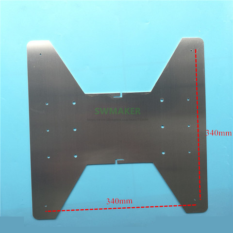 CR-10 de créalité S5 chariot de Y-AXIS plaque en aluminium support de plaque de construction CR-10 de plaque 5S 500mm pièces d'imprimante 3D ► Photo 1/3