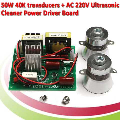 Nettoyeur à ultrasons 100W 220V, Circuit de commande électrique, transducteur 40KHz, haute Performance, efficacité ► Photo 1/6