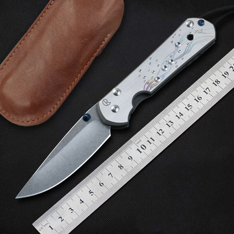 Couteau pliant de grande taille Sebenza 21, couteau utilitaire en titane, S35vn TC4, survie en plein air, camping, chasse, EDC ► Photo 1/6